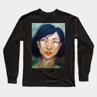 Lellen (girl portrait) Long Sleeve T-Shirt